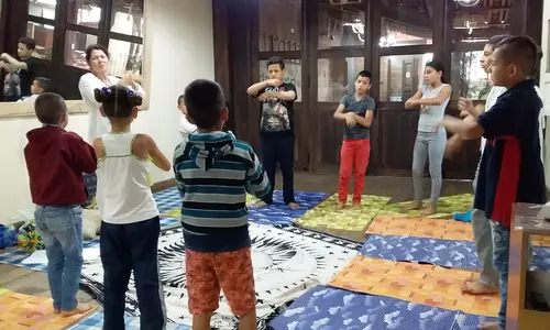 Yoga class